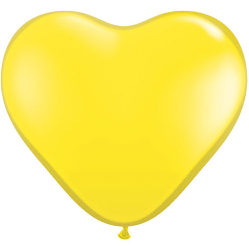Latex Luftballon - 10inch - Herz - Gelb - 25er Set