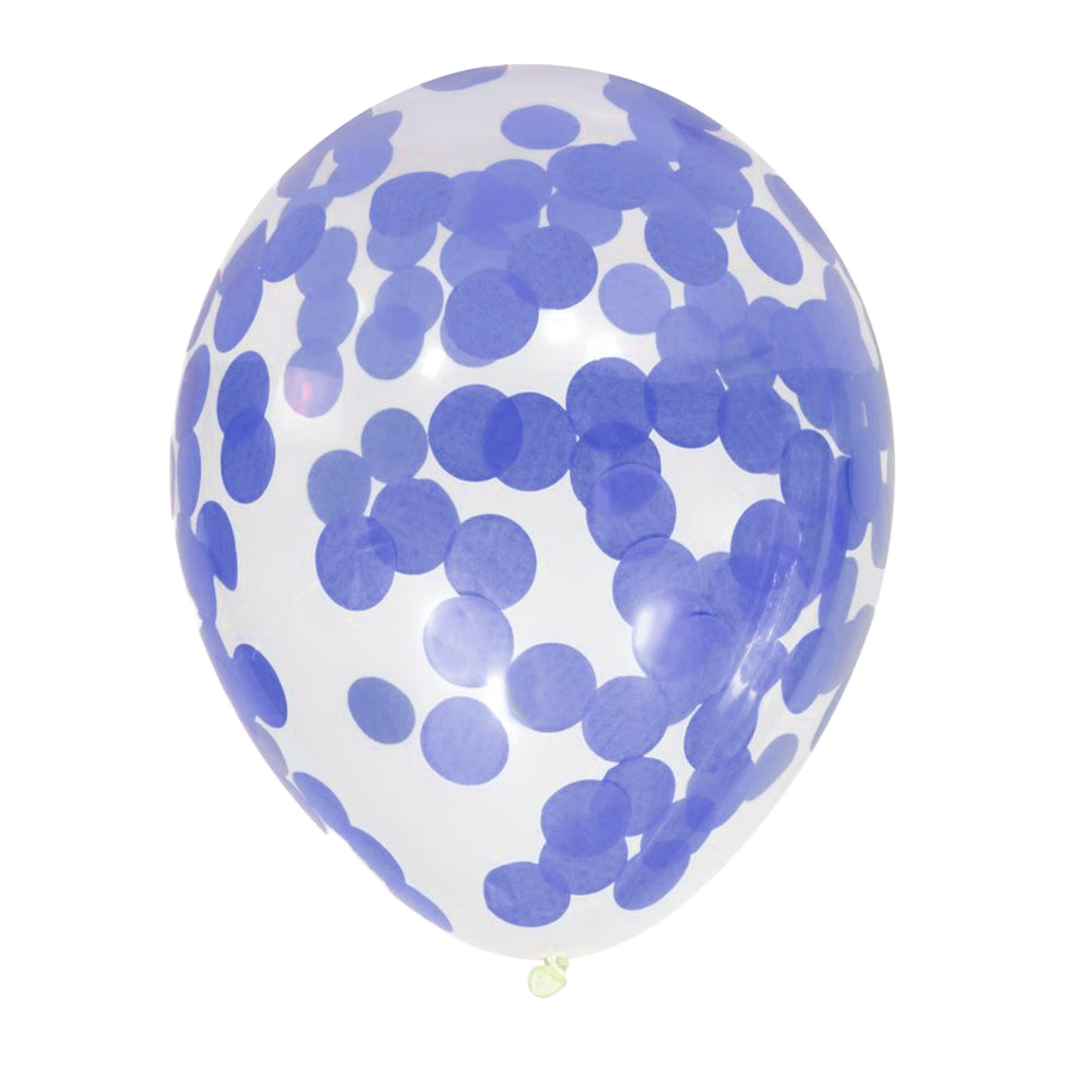 5er Set Folienballon - Konfetti/12inch - Blau