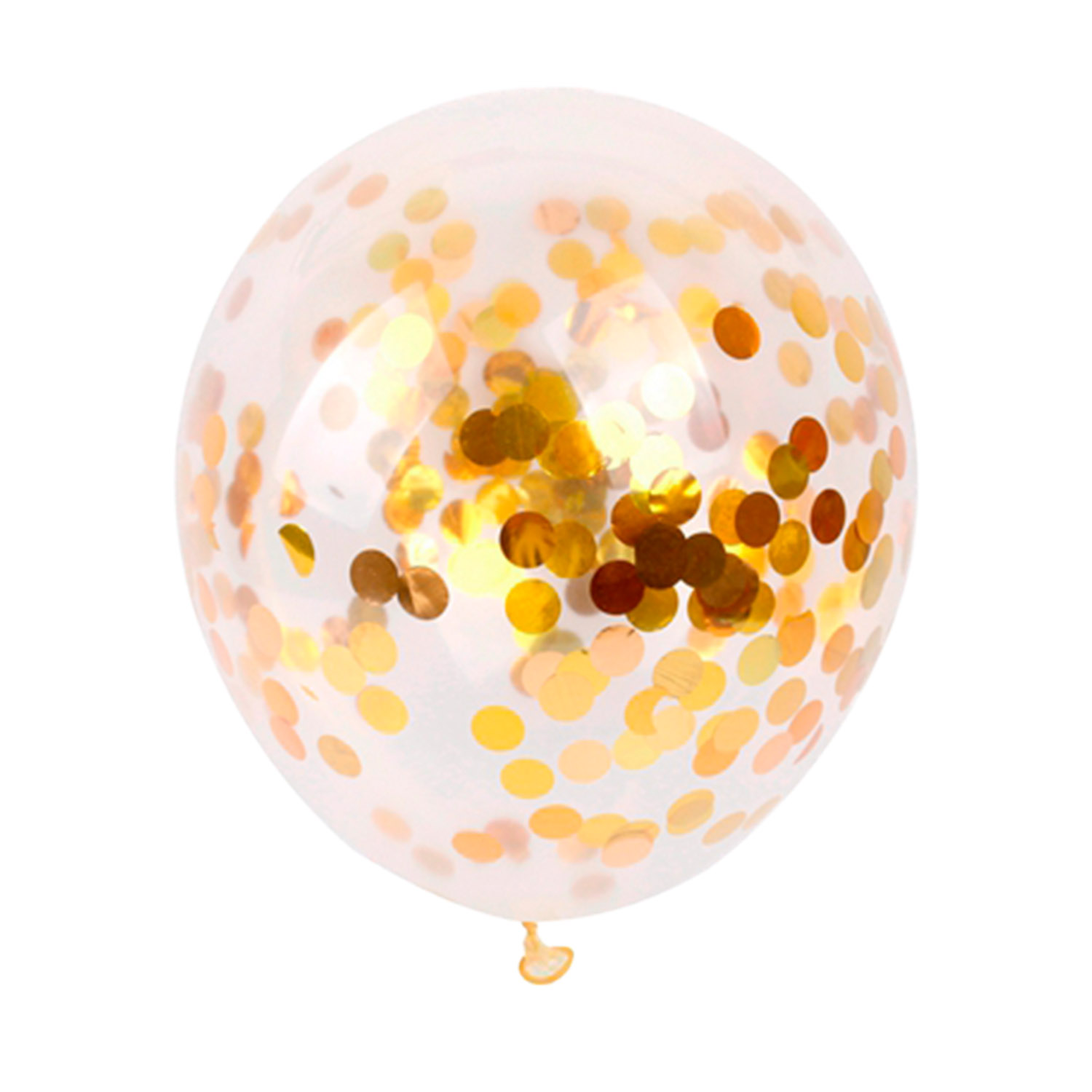 15x Folienballon - Konfetti/12inch - Gold (15er Set)