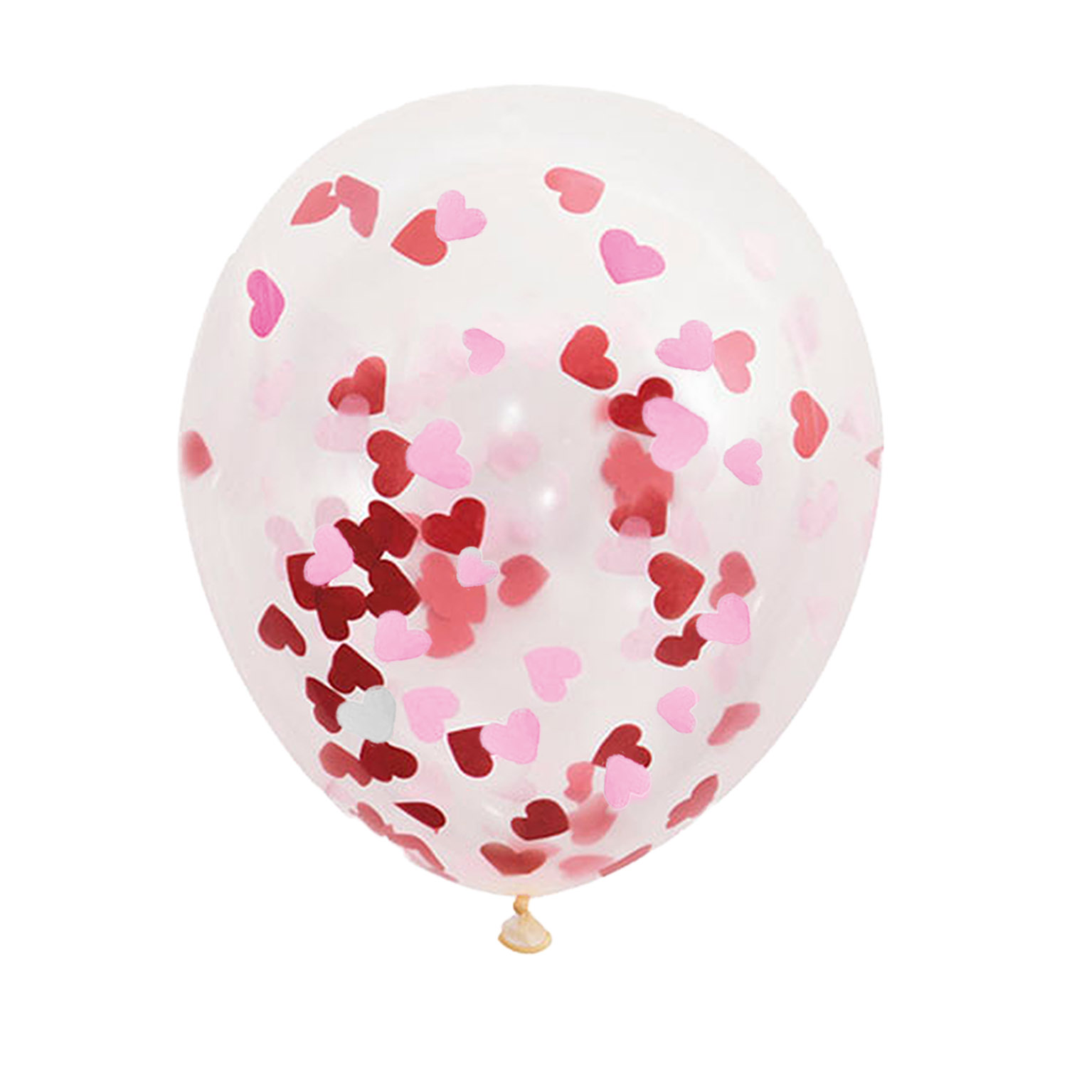 15x Folienballon - Konfetti/12inch - Herzen Rosa/Rot (15er Set)
