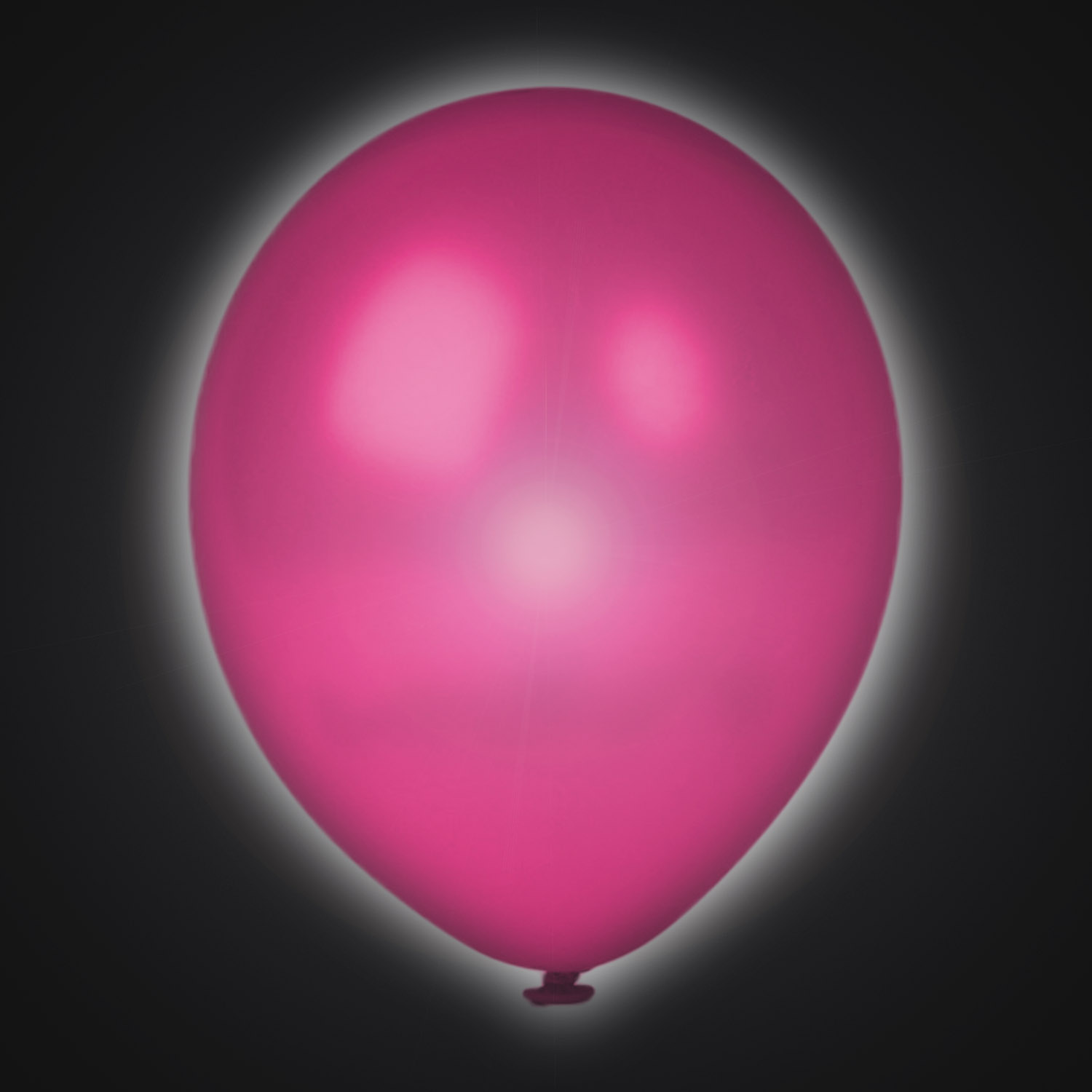 10 Luftballons mit LED, 30 cm, Dunkel Pink