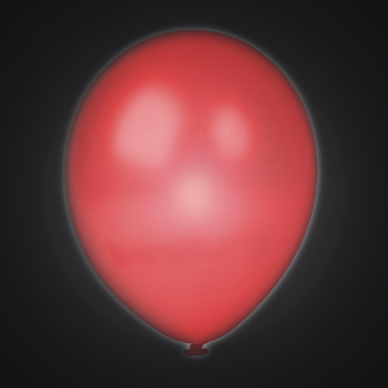 5 Luftballons mit LED, 30 cm, Rot
