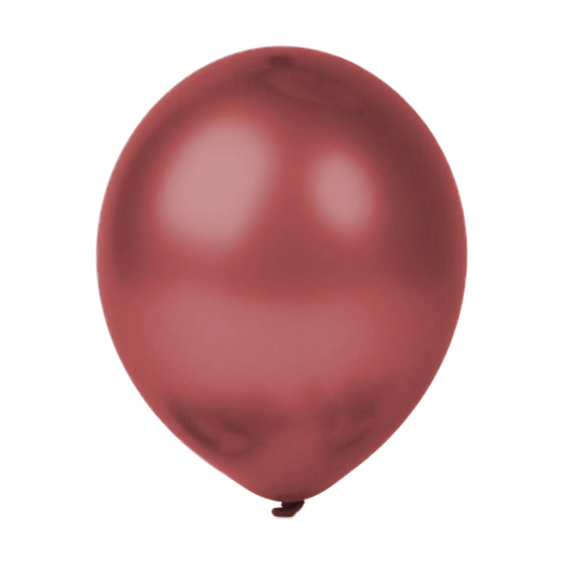 50er SET - Latex Luftballon - 12inch - Burgunderrot - Metallic (glänzend)