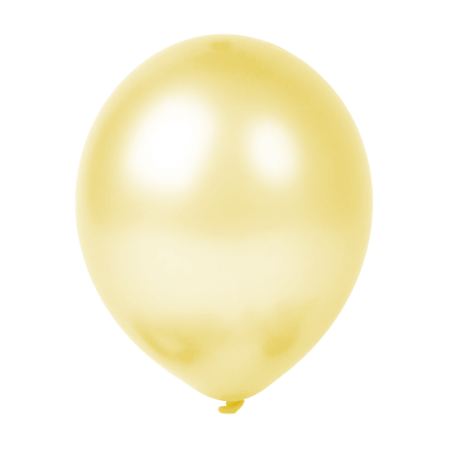 100er SET - Latex Luftballon - 12inch - Creme - Metallic (glänzend)