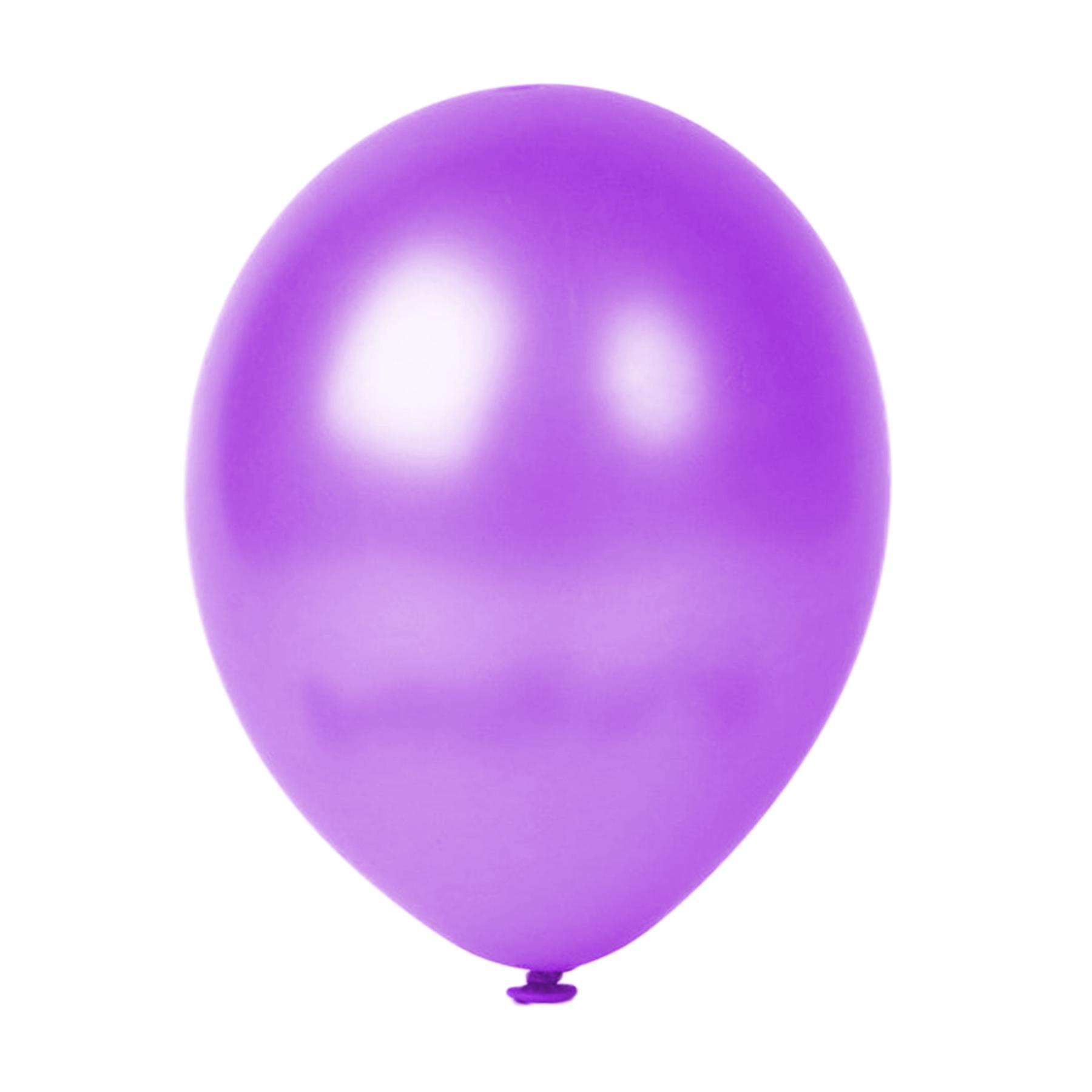 25er SET - Latex Luftballon - 12inch - Flieder- Metallic (glänzend)