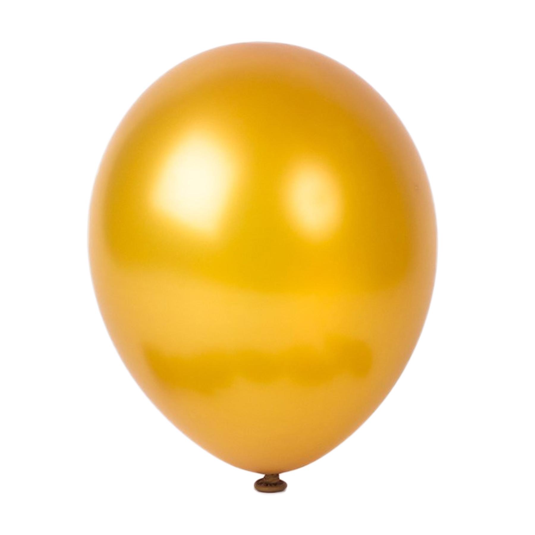 25er SET - Latex Luftballon - 12inch - Gold - Metallic (glänzend)