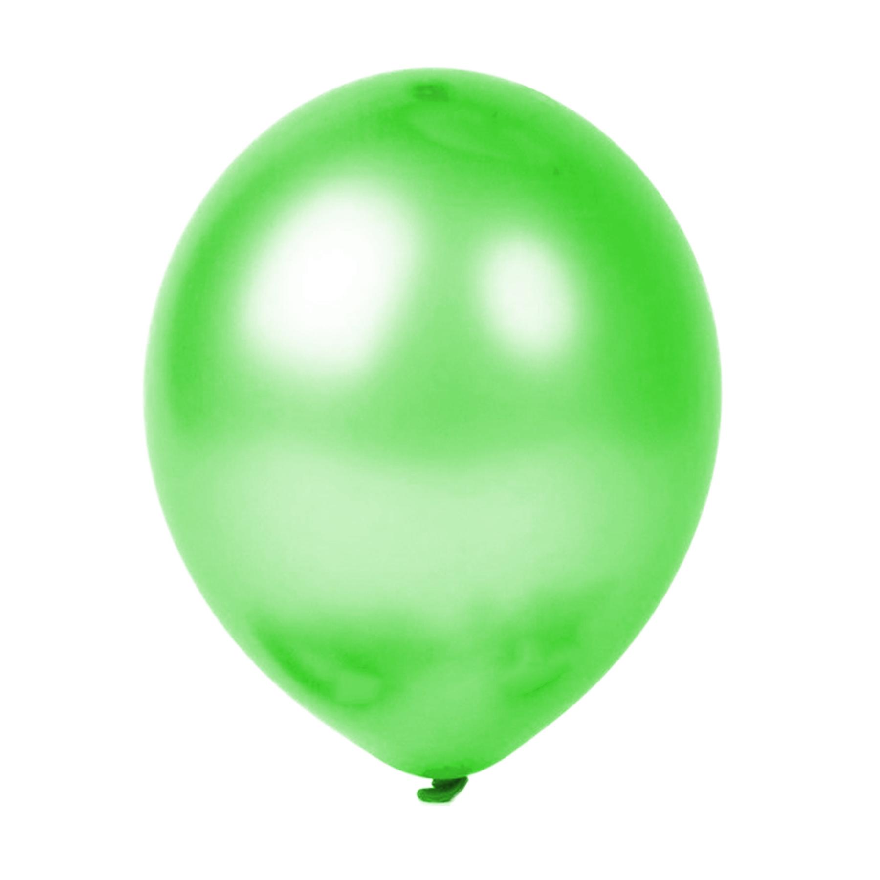 25er SET - Latex Luftballon - 12inch - Limonengrün - Metallic (glänzend)