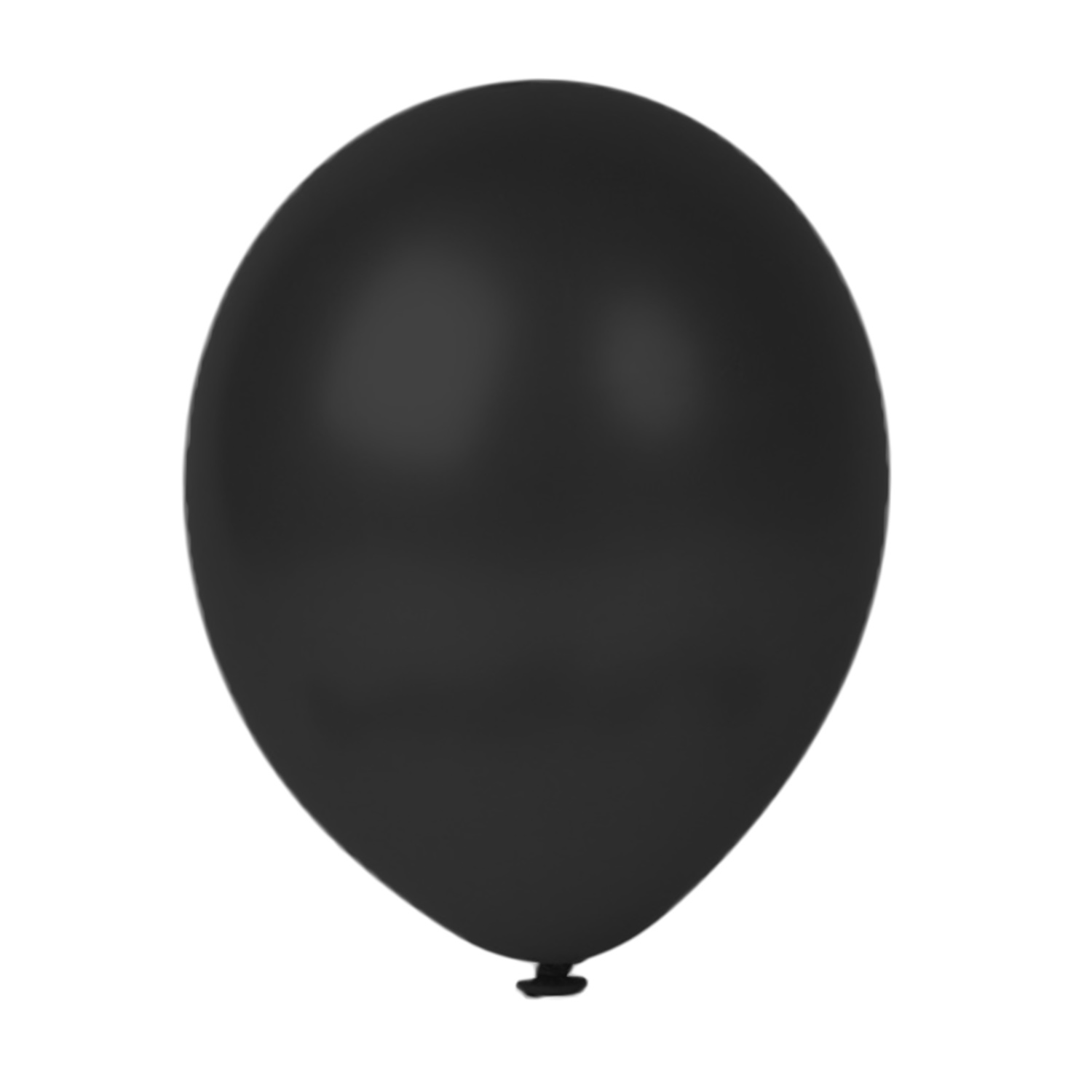 50er SET - Latex Luftballon - 12inch - Schwarz- Metallic (glänzend)