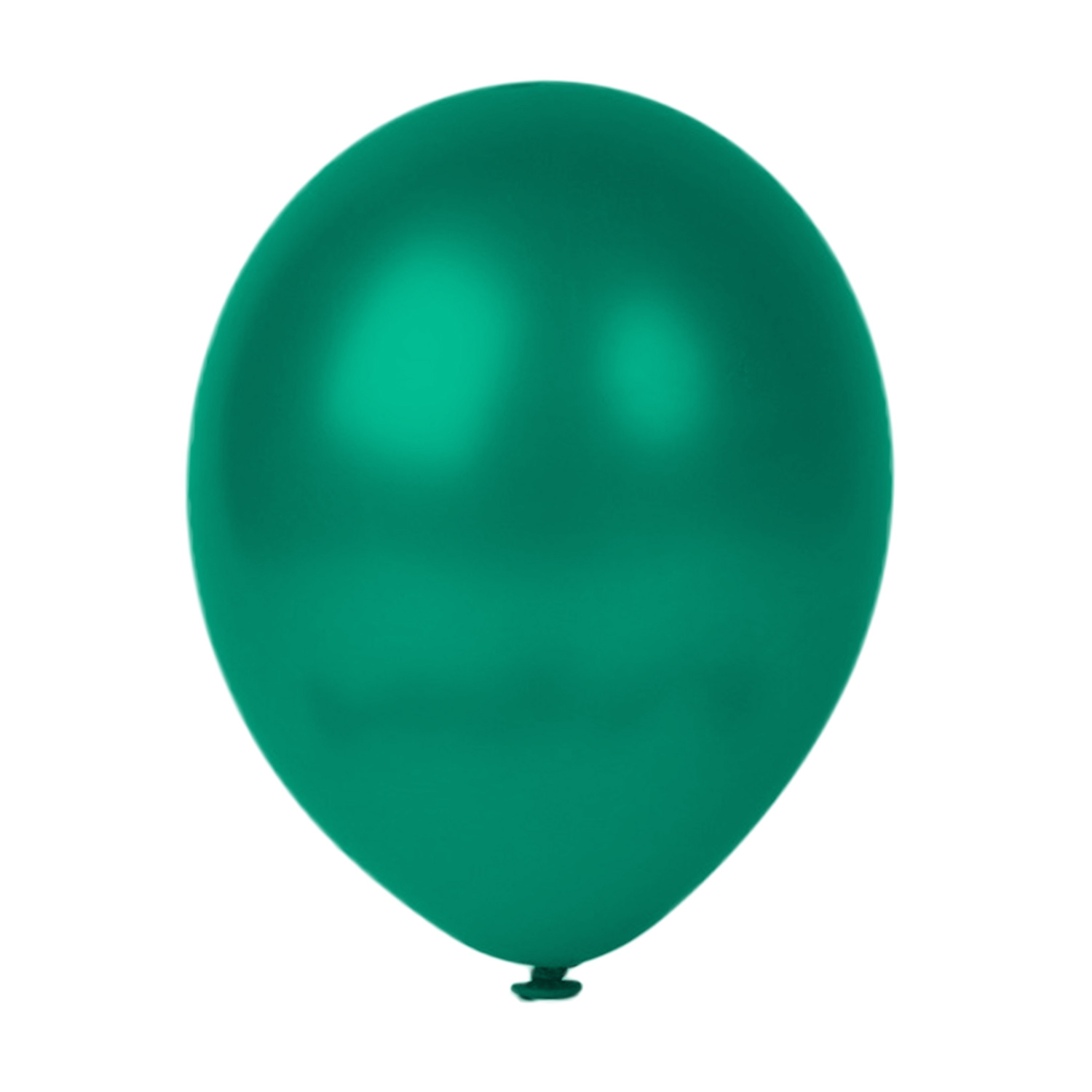 10er SET - Latex Luftballon - 12inch - Türkis - Metallic (glänzend)