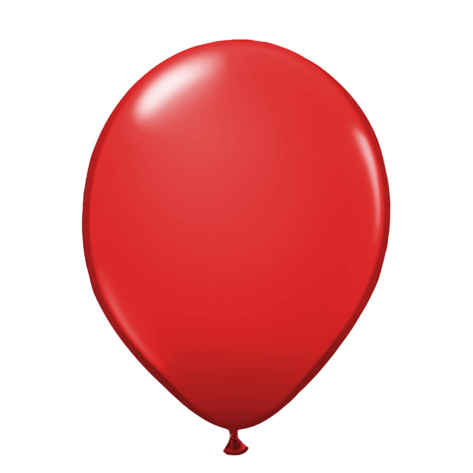 100er SET - Latex Luftballon - 12inch - Rot - hell