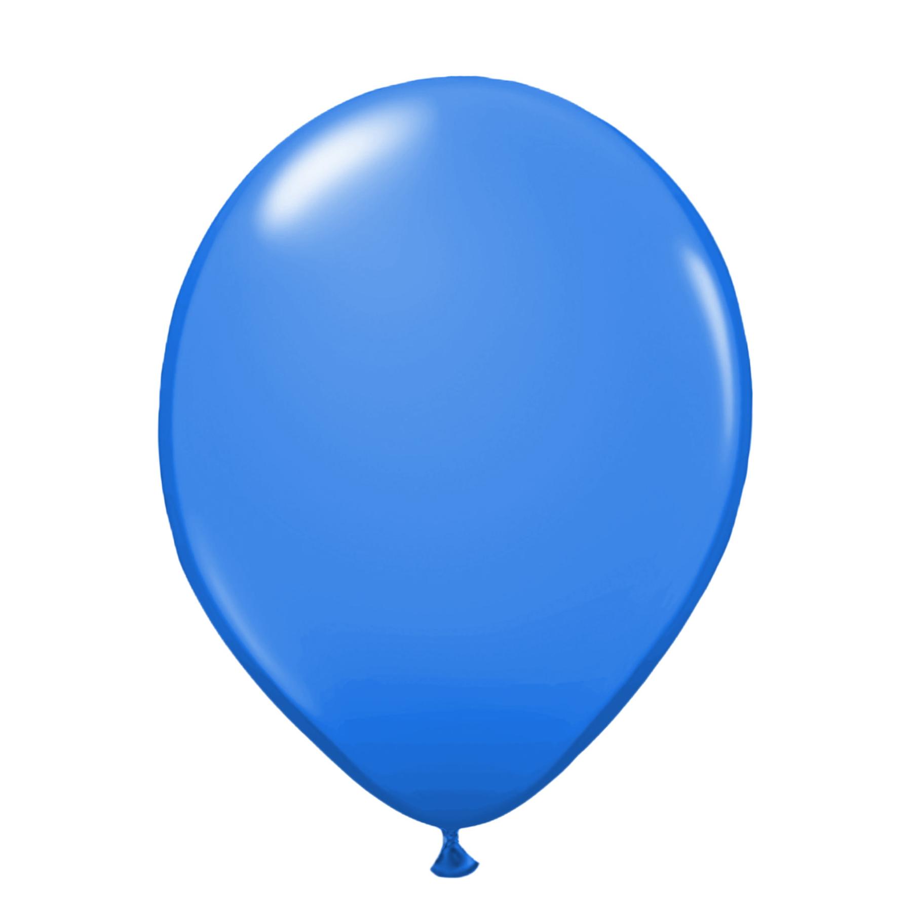 10er SET - Latex Luftballon - 12inch - Blau / Türkis