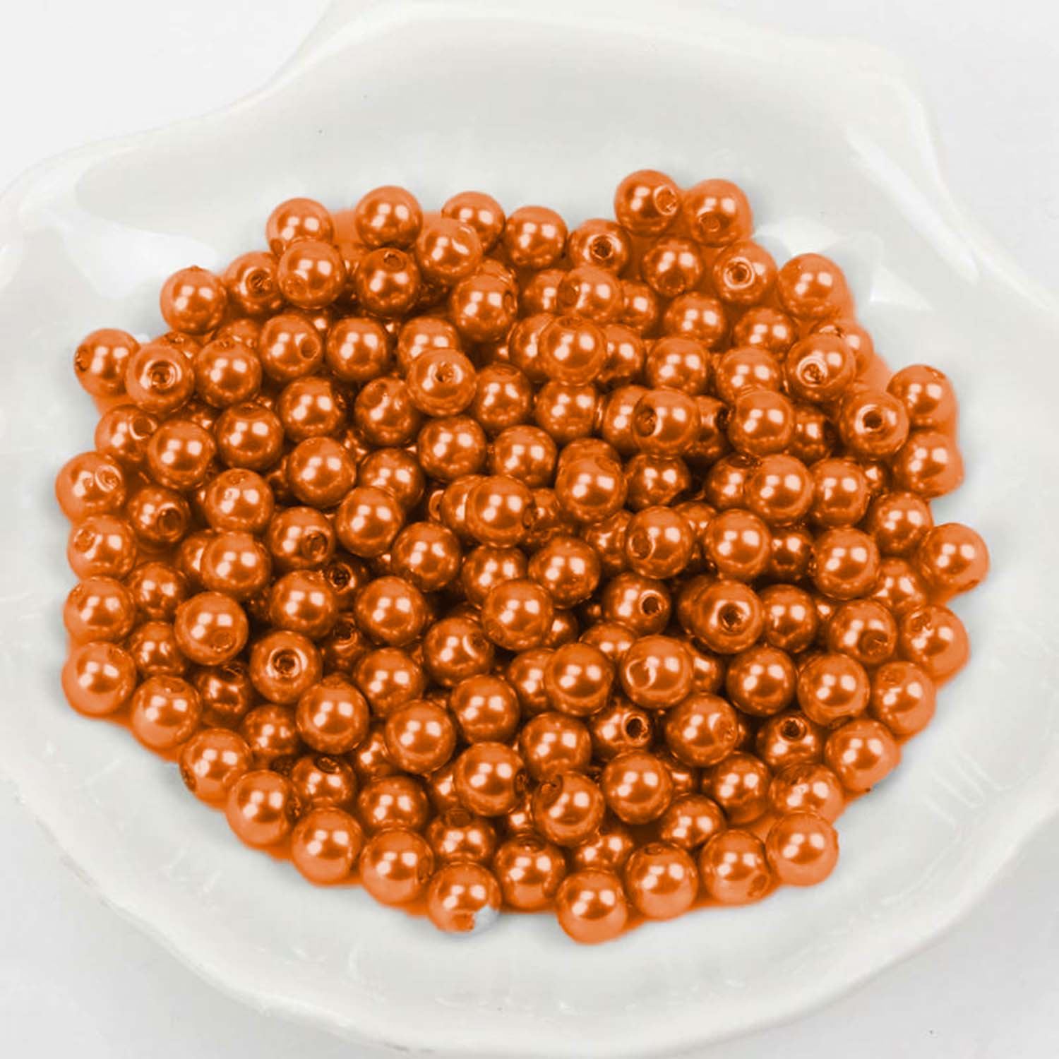 Wachsperlen ca. 1000 Stück, 3mm, Orange