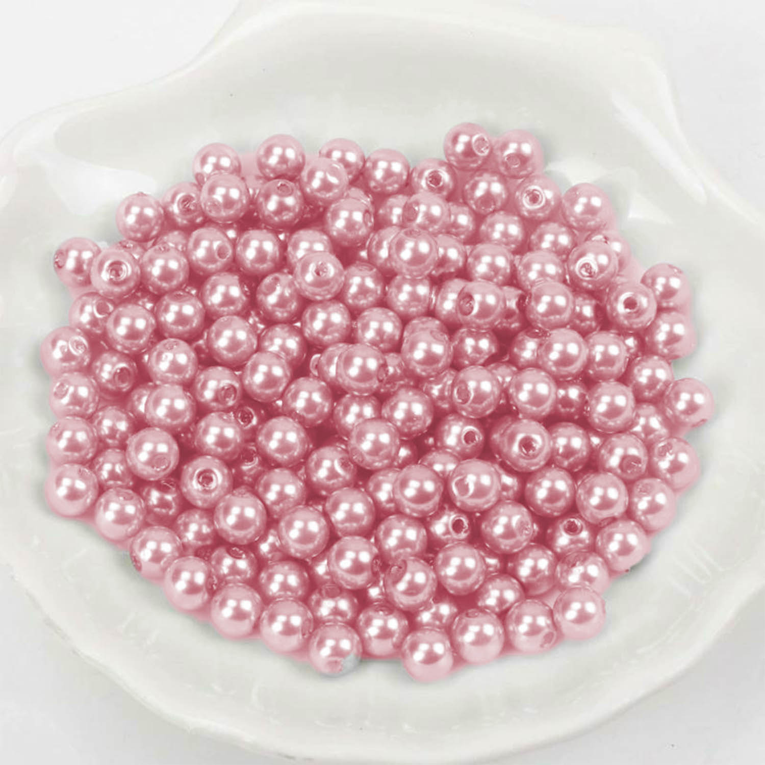 Wachsperlen ca. 1000 Stück, 3mm, Rosa dunkel