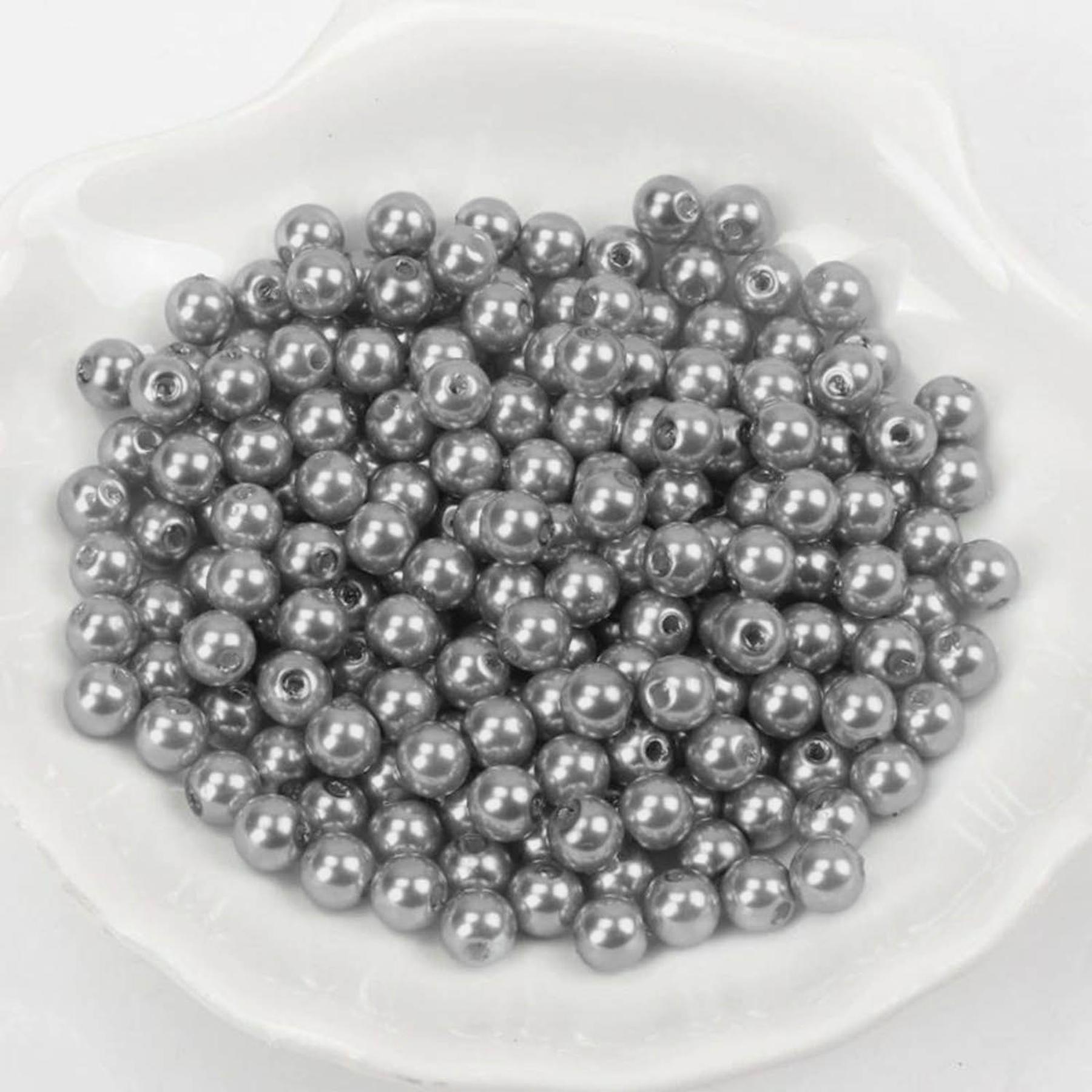 Wachsperlen - 600 Stück - 2mm - Silber